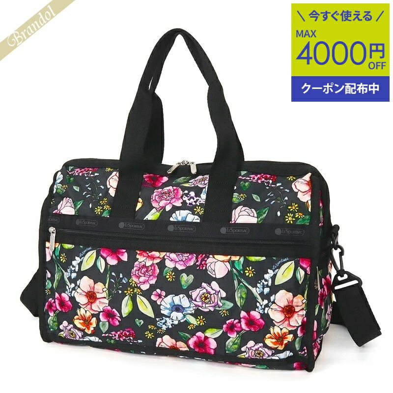 Lesportsac 2way ボストンバッグ ショルダー ナイロン グレー