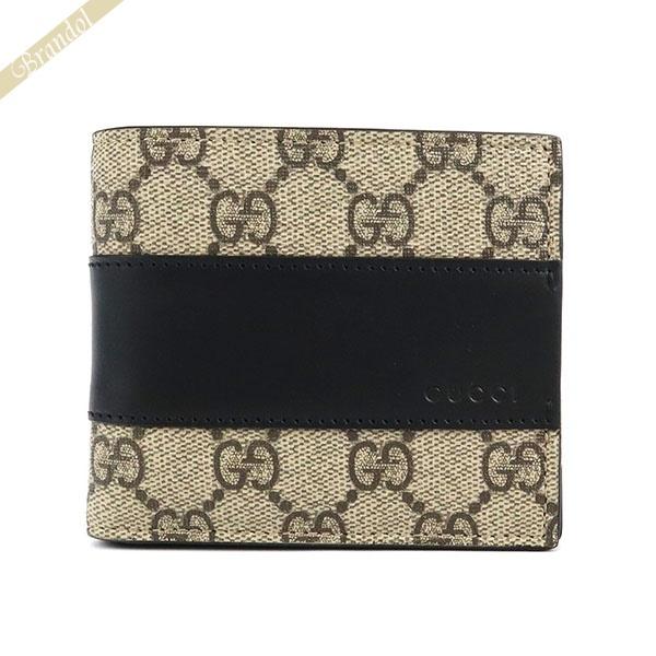 グッチ 2つ折り財布 メンズ ベージュ260987 KY9LN 9903 GGキャンバス 【数量限定セール】グッチ GUCCI 財布 折財布 二