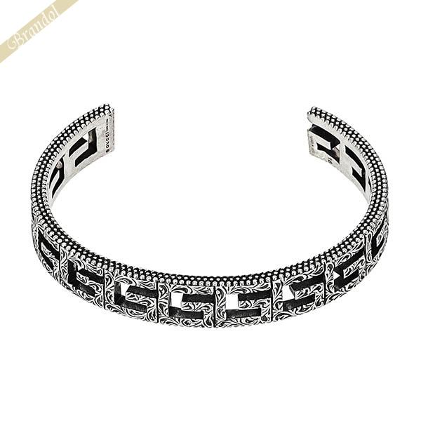 グッチ GUCCI バングル メンズ レディース スクエアG カットアウト クロームシルバー 551919 J8400 0811 19 | ブランド｜海外ブランド専門店 Brandol