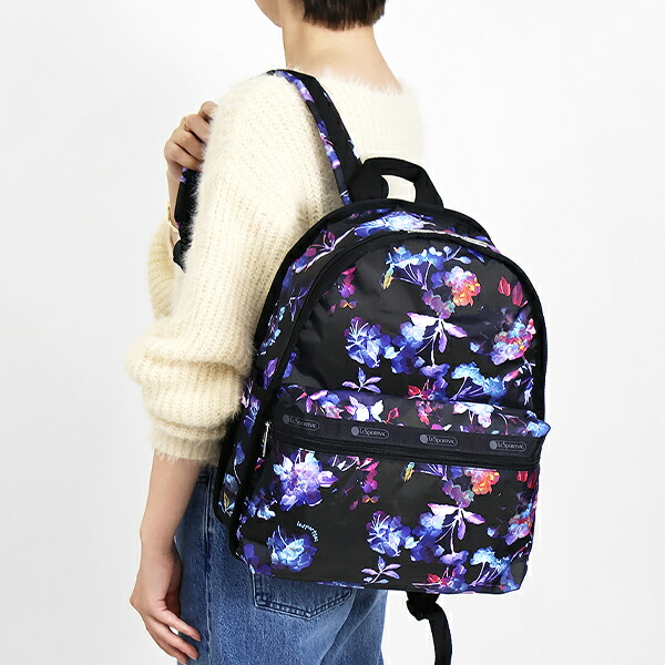 レスポートサック LeSportsac バックパック レディース リュックサック BASIC BACKPACK 花柄 ブラック ネイビー 7812 E778 | ブランド