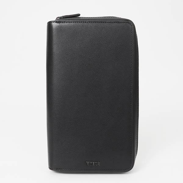 TUMI トラベルウォレット 黒 箱なし TUMI トラベルウォレット トゥミ 長財布 本革 レザー パスポート