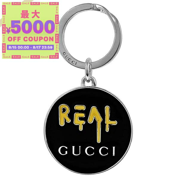 グッチ　GUCCI キーリング　インターロッキング　キーホルダー　黒 GUCCI [在庫処分] グッチ キーリング インターロッキングG