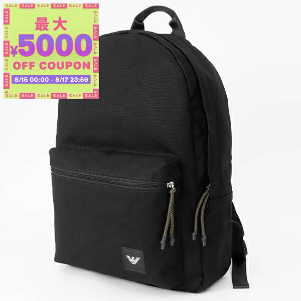 EMPORIO ARMANI リュック バックパック レザー エンボス 黒 Men's Backpacks: elegant, leather | Emporio Armani