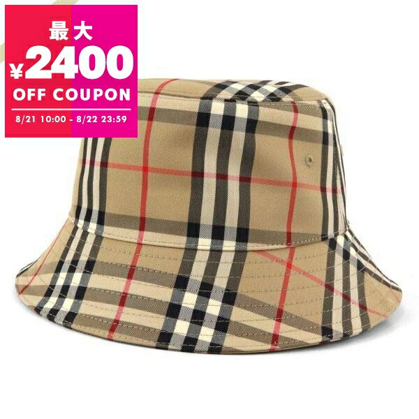 楽天市場】BURBERRY バーバリー バケットハット 帽子 ベージュ