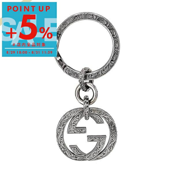 楽天市場】グッチ キーリング GUCCI キーホルダー シルバー