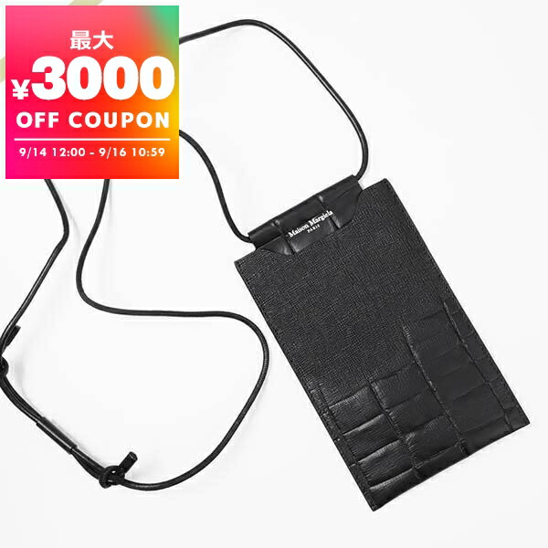 Maison Margiela スマホショルダーバッグ 黒 メゾン マルジェラ MAISON MARGIELA SA1VZ0008 P4455 ショルダー