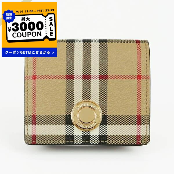 BURBERRY 財布 バーバリー BURBERRY 三つ折り財布 レディース ブラック 8057976