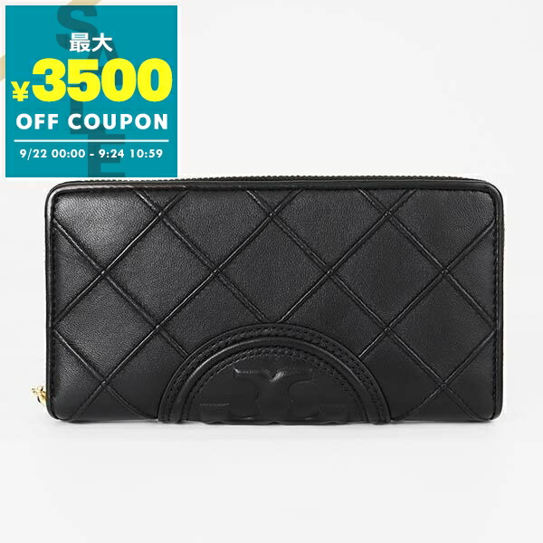 トリーバーチ　ロゴ 長財布 レザー ブラック TORY BURCH トリーバーチ 財布 レザー カーター ロゴ