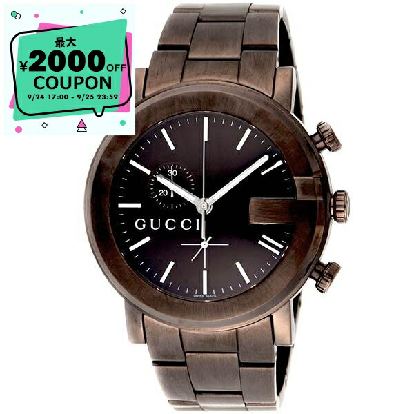 GUCCI グッチブラウン クロノグラフ腕時計 グッチ GUCCI Gクロノ （ブラウン） -ファッション通販 FASHION