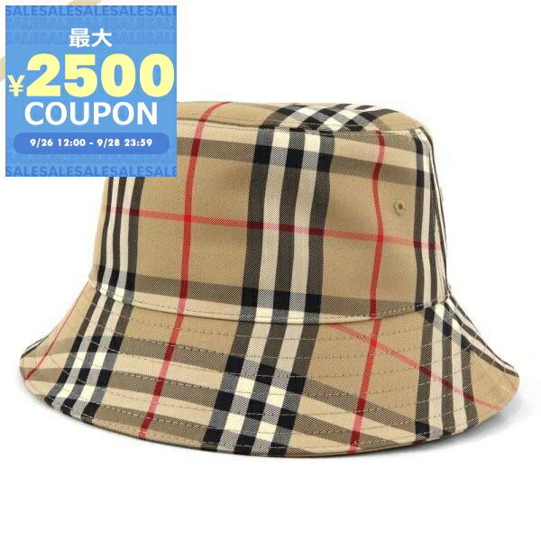 楽天市場】BURBERRY バーバリー バケットハット 帽子 ベージュ