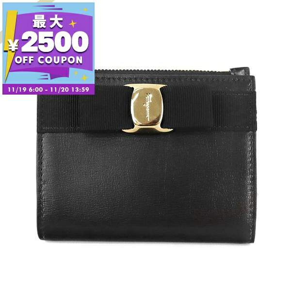 楽天市場】フェラガモ 2つ折り財布 FERRAGAMO ヴァラ・リボン 22D515