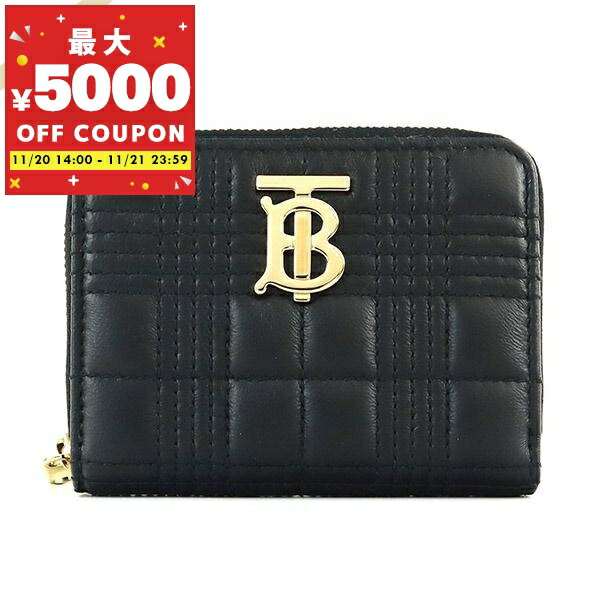 極美品　バーバリー　三つ折り財布　TBロゴ　キャビアスキン　レザー　ブラック 極美品 バーバリー 三つ折り財布 TBロゴ キャビアスキン レザー ブラック