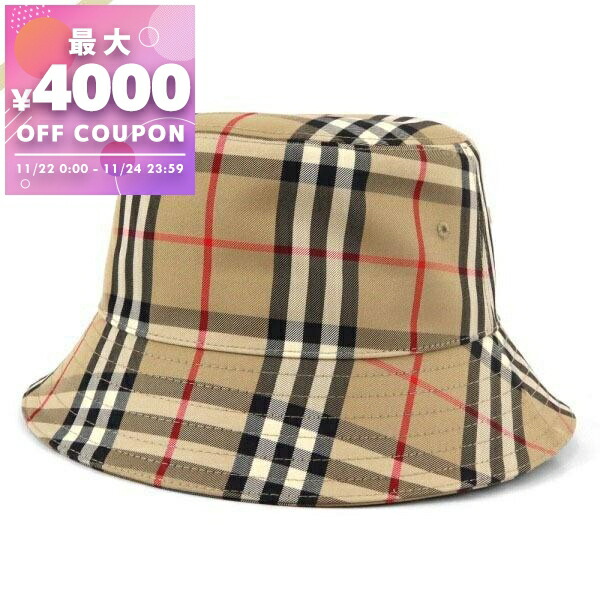 BURBERRY ウール チェック柄 バケットハット ブラウン系 BURBERRY PRORSUM 並行輸入 バーバリー 帽子 ベージュ チェック