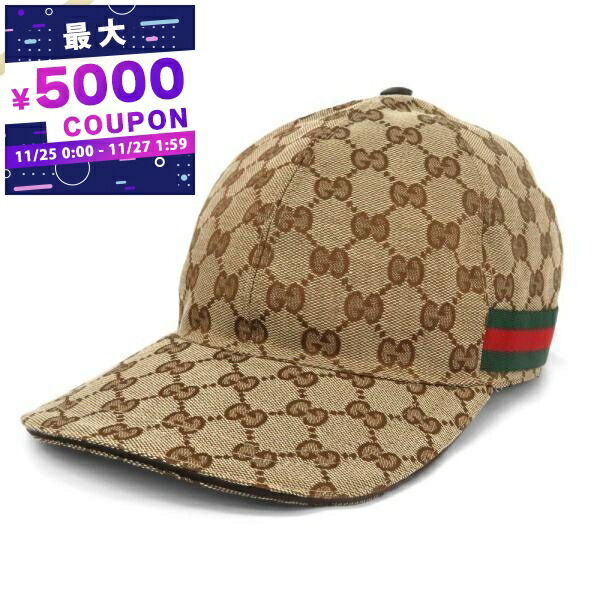 GUCCIのキャップ(s) Amazon | [グッチ] GUCCI キャップ キャンバスベースボール 帽子 (XXXL