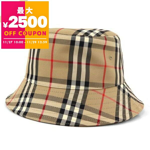 楽天市場】BURBERRY バーバリー バケットハット 帽子 ベージュ メンズ