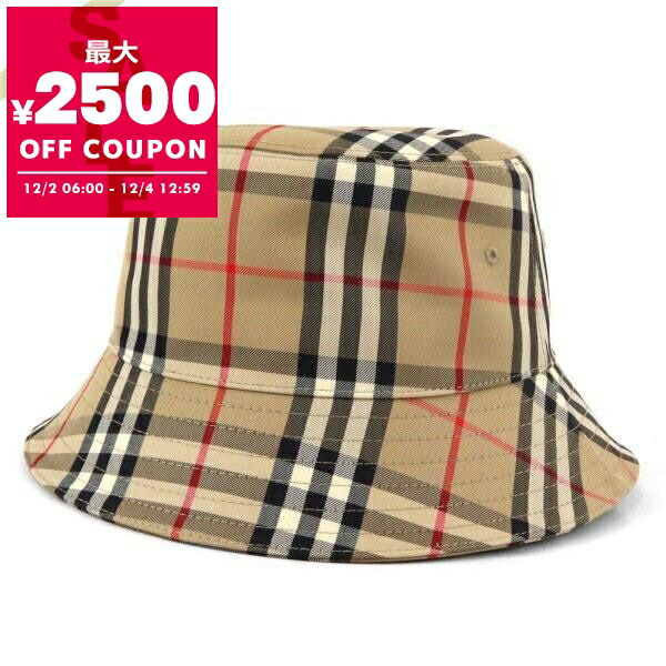 楽天市場】BURBERRY バーバリー バケットハット 帽子 ベージュ メンズ