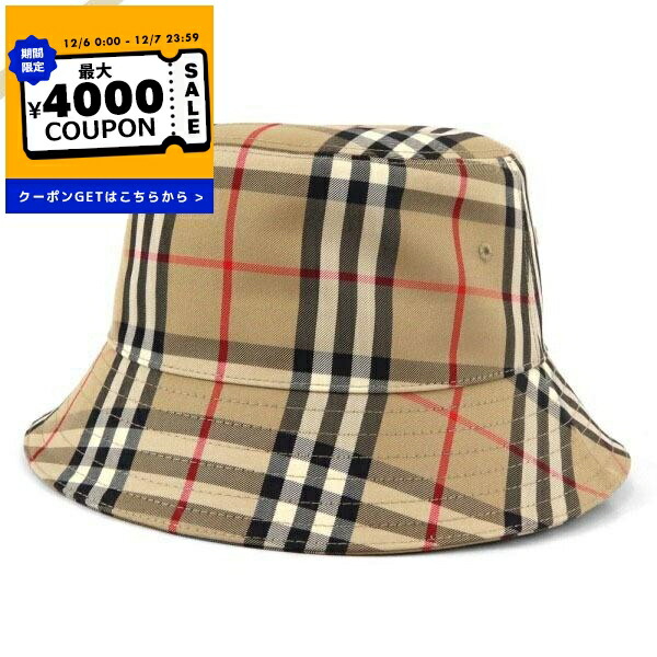 楽天市場】BURBERRY バーバリー バケットハット 帽子 ベージュ メンズ