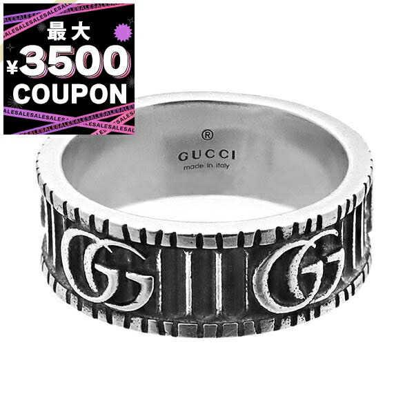 楽天市場】グッチ 指輪 ブランデッドレギュラー Gリング スターリング