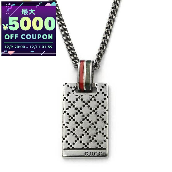 楽天市場】GUCCI グッチ ネックレスロゴ刻印ディアマンテスクエア