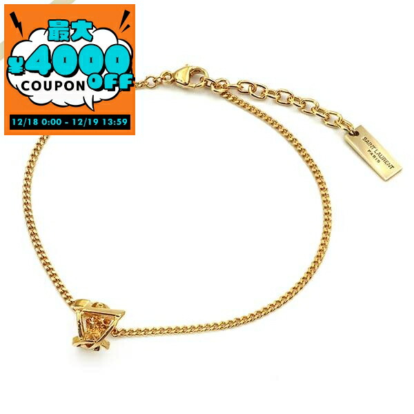 YSL ゴルドロゴクリスタルブレスレットYves Saint Laurent SAINT LAURENT YSL ロゴ × クリスタル ブレスレット ゴールド - メルカリ