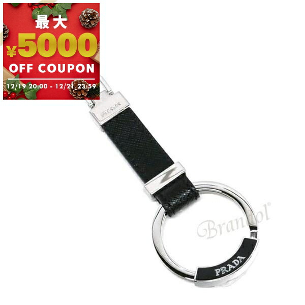 PRADAプラダ ブラックレザー キーホルダー Prada レザーキーホルダー | ブラック | FARFETCH JP