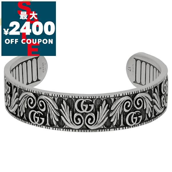楽天市場】GUCCI グッチ ブレスレット バングル ダブルG シルバー