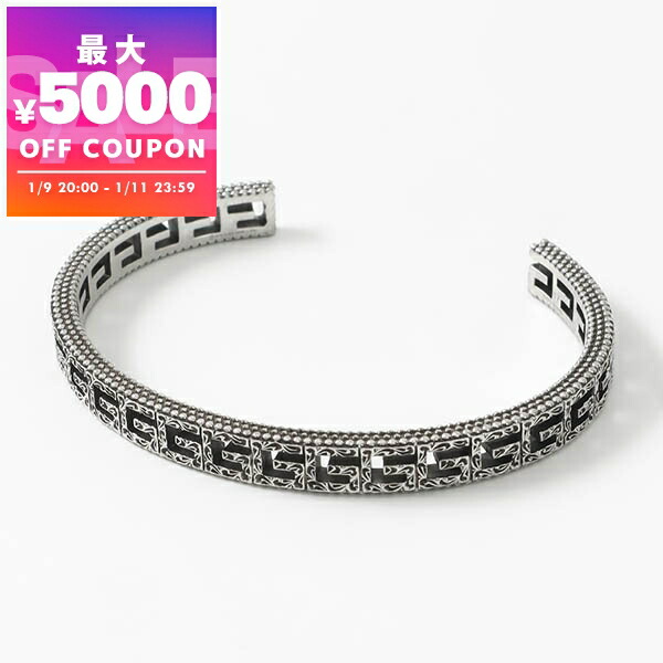 極美品☆GUCCI グッチ バングル スクエア カットアウト シルバー 925 GUCCI（グッチ） バングル スクエアG カットアウト クロームシルバー