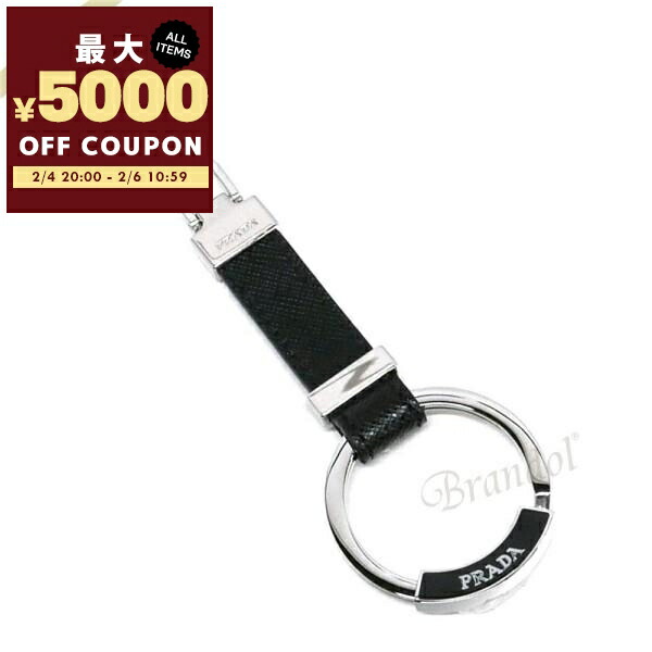 楽天市場】PRADA プラダ キーリング キーホルダーサフィアノレザー三角