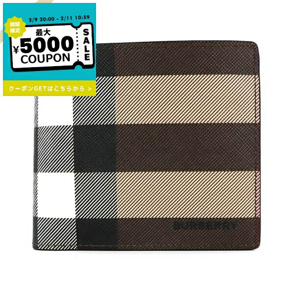 楽天市場】バーバリー 二つ折り財布 ブラウン メンズ BURBERRY 8052802