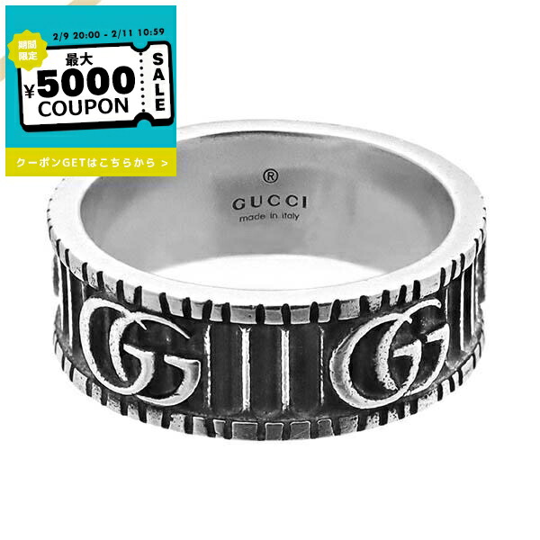 楽天市場】グッチ 指輪 ブランデッドレギュラー Gリング スターリング