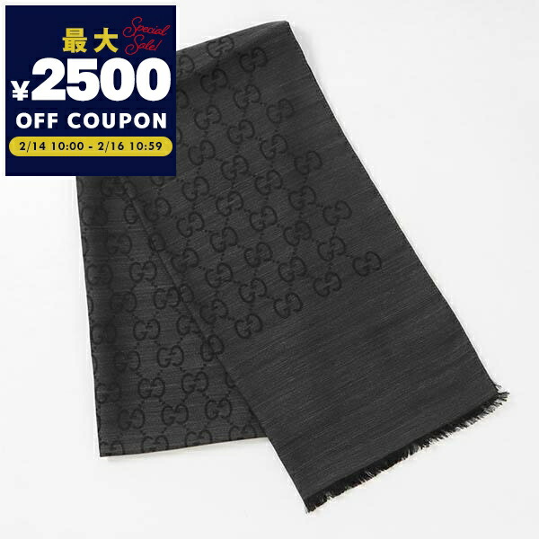 楽天市場】グッチ GUCCI 165904 3G646 1000 マフラー ブラック