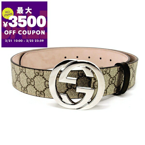 楽天市場】グッチ GUCCI ベルト メンズ GGスプリームキャンバス
