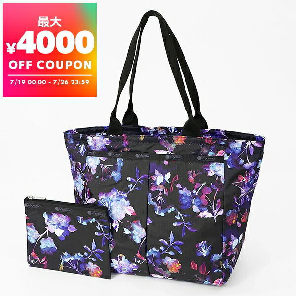 レスポートサック LeSportsac トートバッグ レディース EVERYGIRL TOTE エブリガール 花柄 ブラック ネイビー 7891 E778 | ブランド【最大4000円クーポン 7/26 23:59迄】|海外ブランド専門店 Brandol