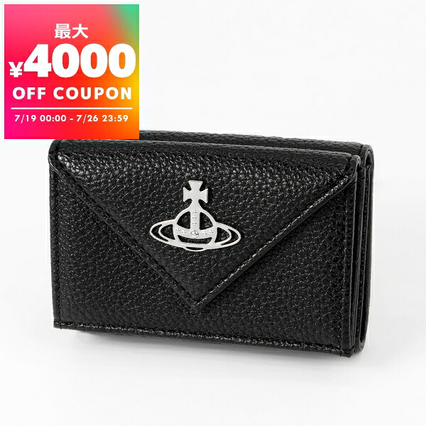 ヴィヴィアンウエストウッド Vivienne Westwood 三つ折り財布 レディース オーブ レザー ブラック 51150009 S000D N403 | ブランド【最大4000円クーポン 7/26 23:59迄】｜海外ブランド専門店 Brandol