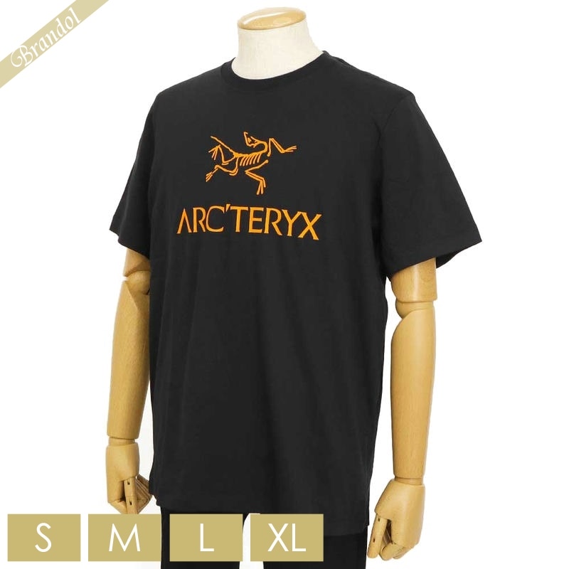 アークテリクス ARC’TERYX メンズ Tシャツ Arcword Logo アークワード ロゴ ショートスリーブ 半袖 ［Sサイズ/Mサイズ/Lサイズ］ ブラック×オレンジ X000007991 BLACK | コンビニ受取 ブランド【最大5000円クーポン 4/17 9:59迄】