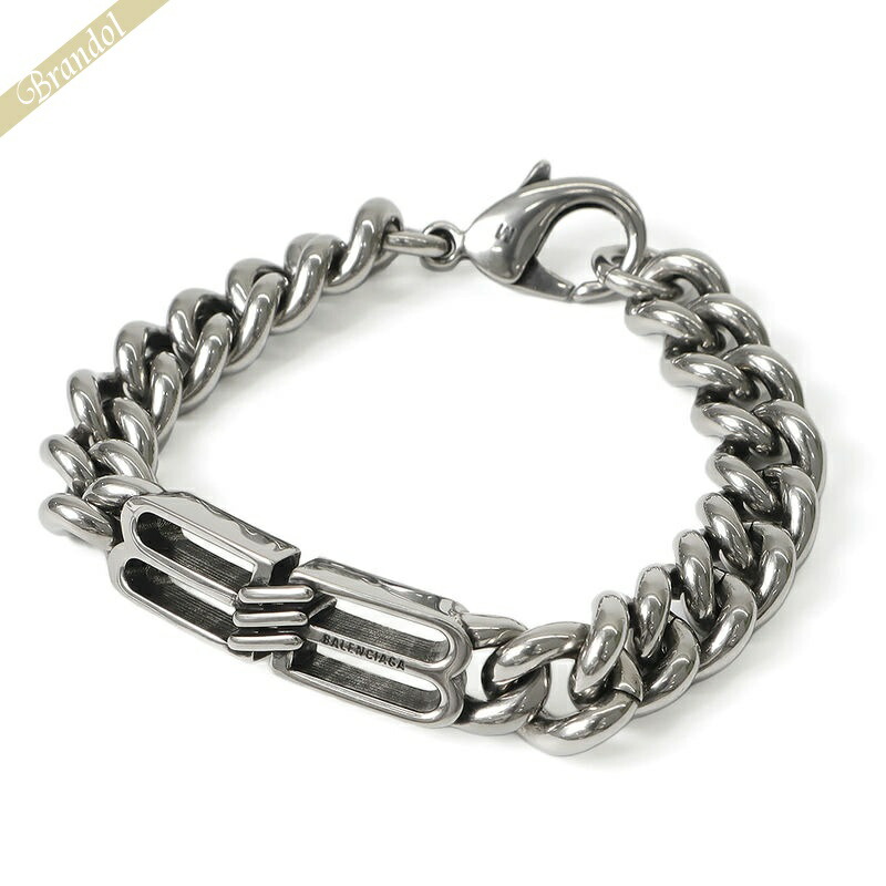 バレンシアガ BALENCIAGA メンズ・レディース ブレスレッド BB ICON チェーンブレス ［Sサイズ/Mサイズ/Lサイズ］ クロームシルバー 718493 0911 | ブランド【最大3500円クーポン 4/8 23:59迄】