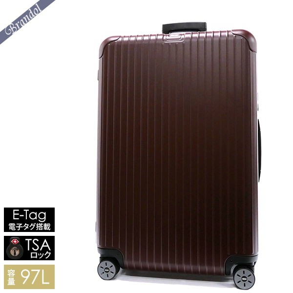 海外旅行 旅行バッグ キャリーケース 期間限定p5倍 23日23 59迄 リモワ スーツケース キャリーバッグ 6泊 9泊 Rimowa ブランドバッグ 小物 ブランド雑貨 スーツケース Rimowa Salsa Lサイズ 旅行かばん 送料無料 サルサ Tsaロック対応 E 電子タグ搭載 縦型