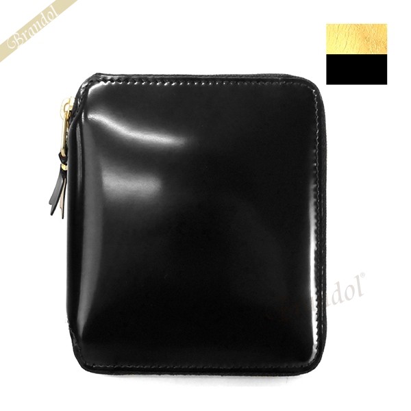 楽天市場 1000円offクーポン対象 4月1日23 59迄 コムデギャルソン Comme Des Garcons 財布 メンズ 二つ折り財布 無地 レザー ラウンドファスナー ブラック ゴールド Sa2100mi Millor Inside Black コンビニ受取 ブランド 海外ブランド専門店 Brandol