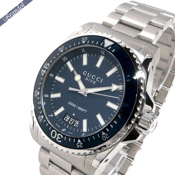 楽天市場】グッチ 腕時計 GUCCI メンズ DIVE ダイブ 45mm ブラック