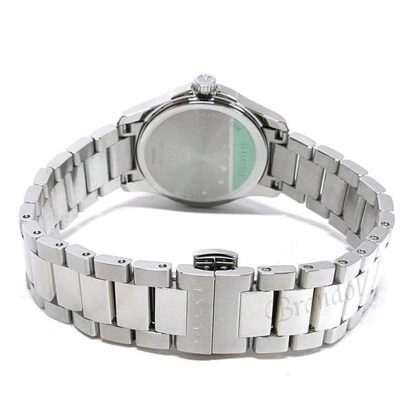 グッチ Gucci バッグ レディース腕時計 Gタイムレス G Timeless アウトレット 27mm 本物 ホワイト シルバー Ya 人気デザイナー ブランド Azurebrandolgucci 女性用 時計 人気沸騰セール クォーツ Ssベルト