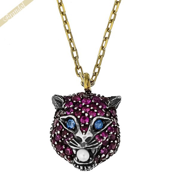 数量限定セール モチーフ キャット メルヴェイユ デ マルシェ ル K18 ネックレス レディース Gucci 最大10円クーポン グッチ ペンダント ブランド 66 J6380 ゴールド ピンク系 Gu J6380 66 Bronze Qa