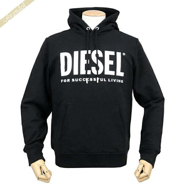 DIESEL ディーゼル ロゴ刺繍 スウェットプルオーバー DIESEL ディーゼル ワッペンロゴ刺繍 スウェット プルオーバー