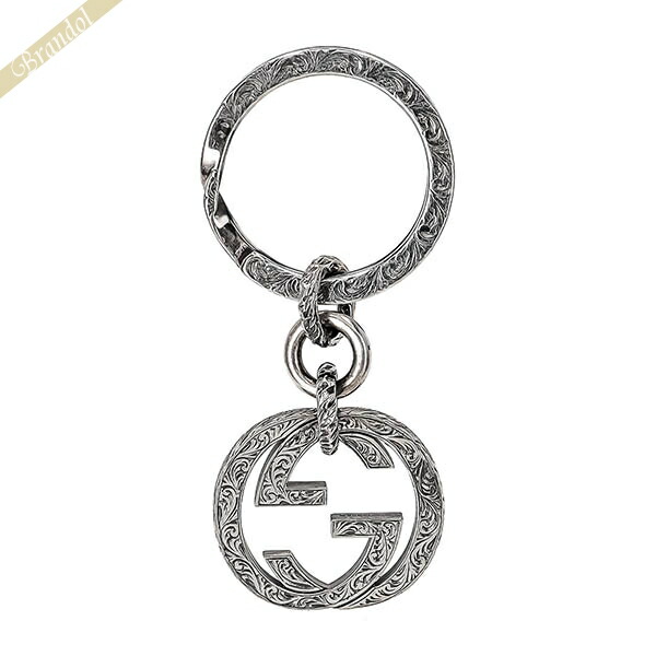 楽天市場】グッチ キーリング GUCCI キーホルダー シルバー