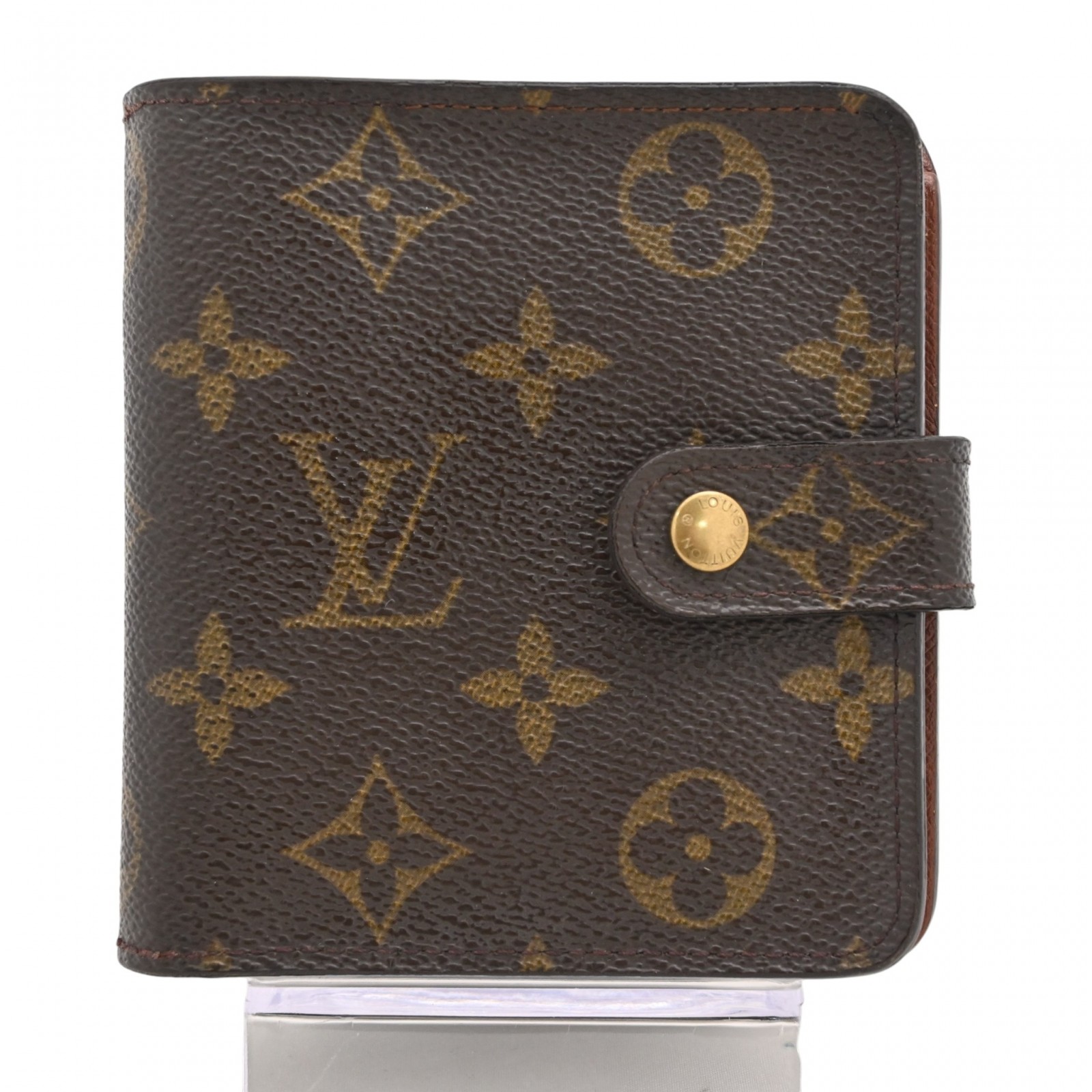 【中古】ルイヴィトン モノグラム コンパクトジップ ウォレット 二つ折り紙入れ B位置づける lv5633vv