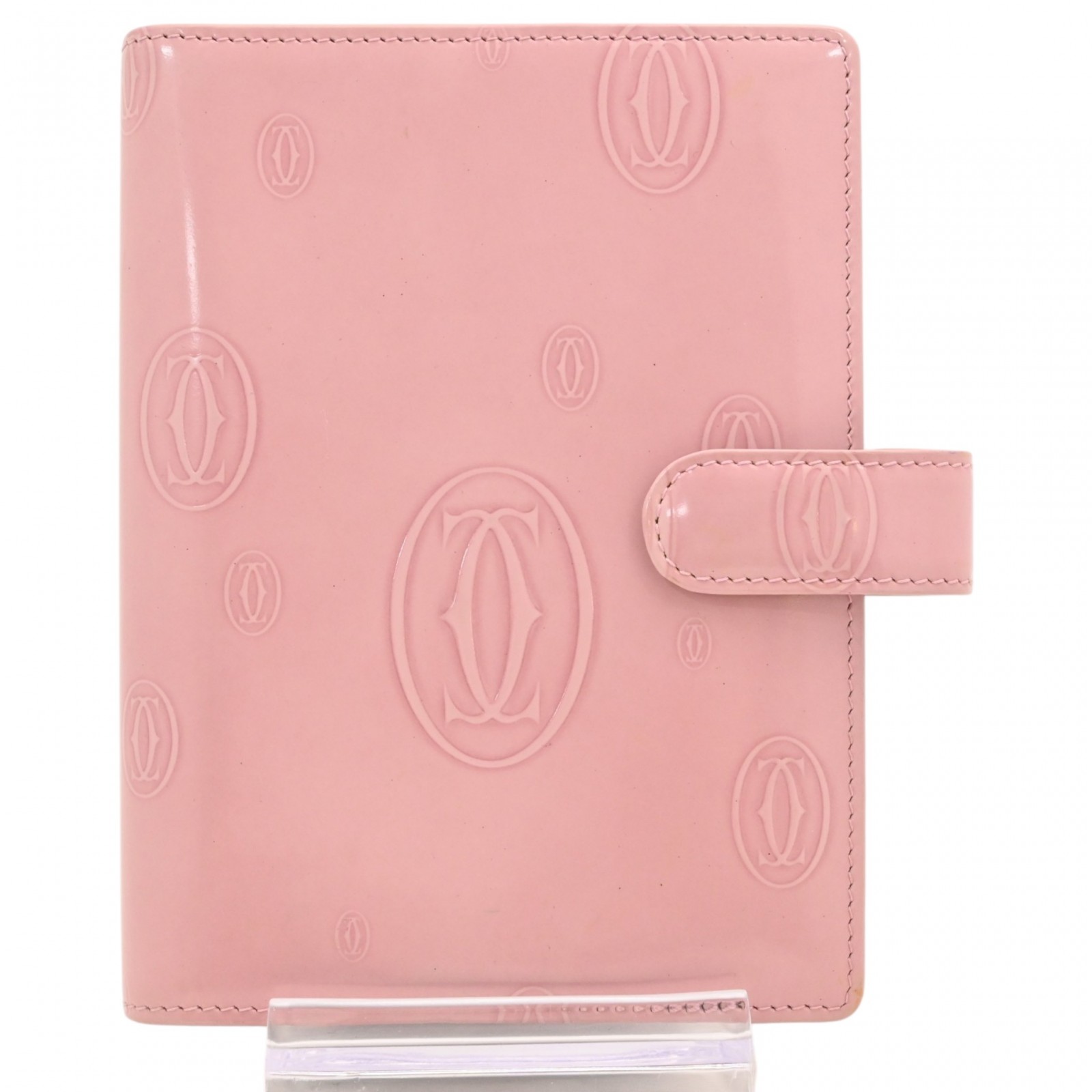 【百貨店SALE】【目あたらしい開けはなし祝する】【中古】カルティエ 心うれしい誕生日 万覚え帳取りまかなう 6穴式 さくら色 エナメル B位置づける ca1616竓