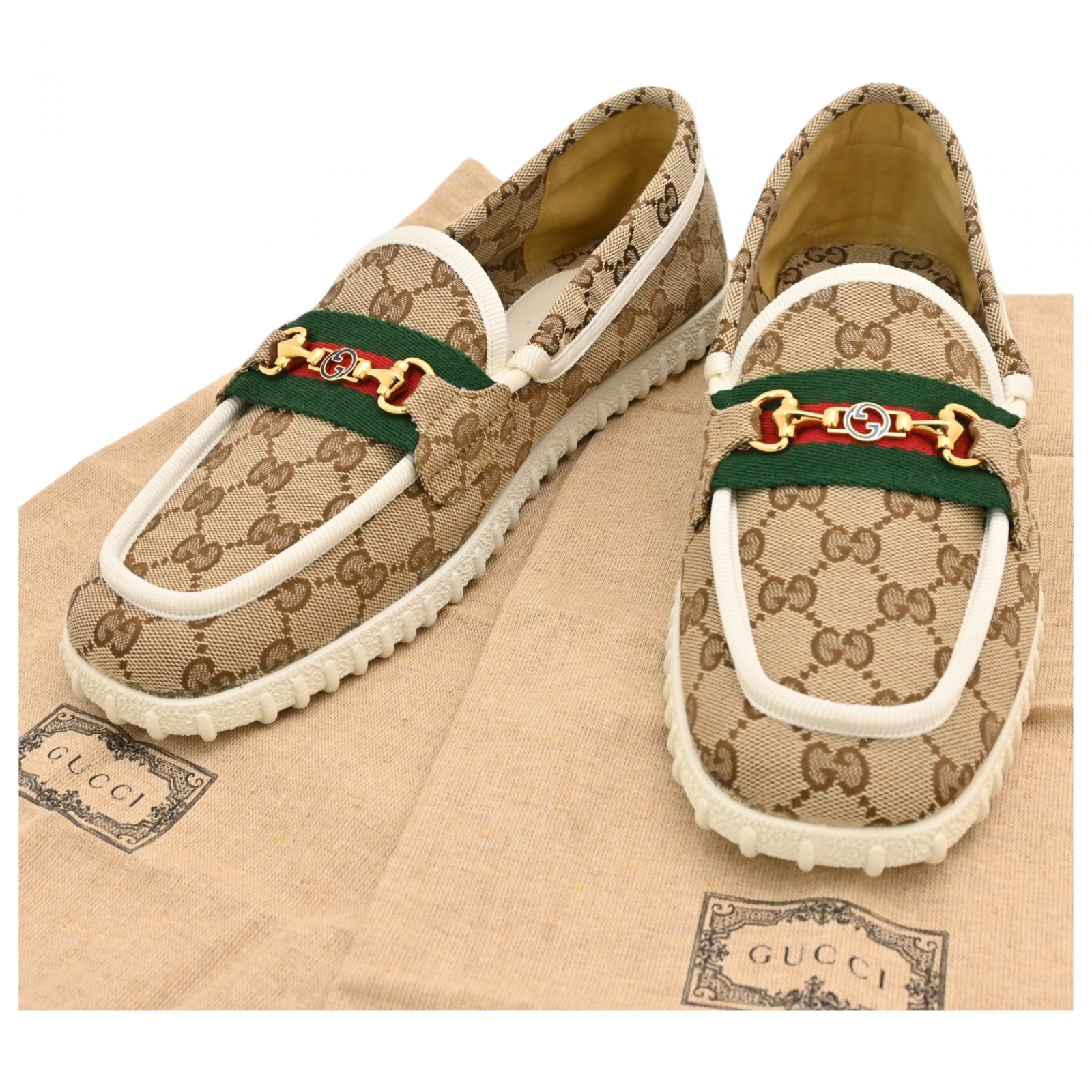 【百貨店SALE】【事あたらしい公々然たる不死化】【中古】グッチ GG帆布 シェリー酒伝達ルート 配管ビット 置き目毛皮 N序列付ける gu8940ns