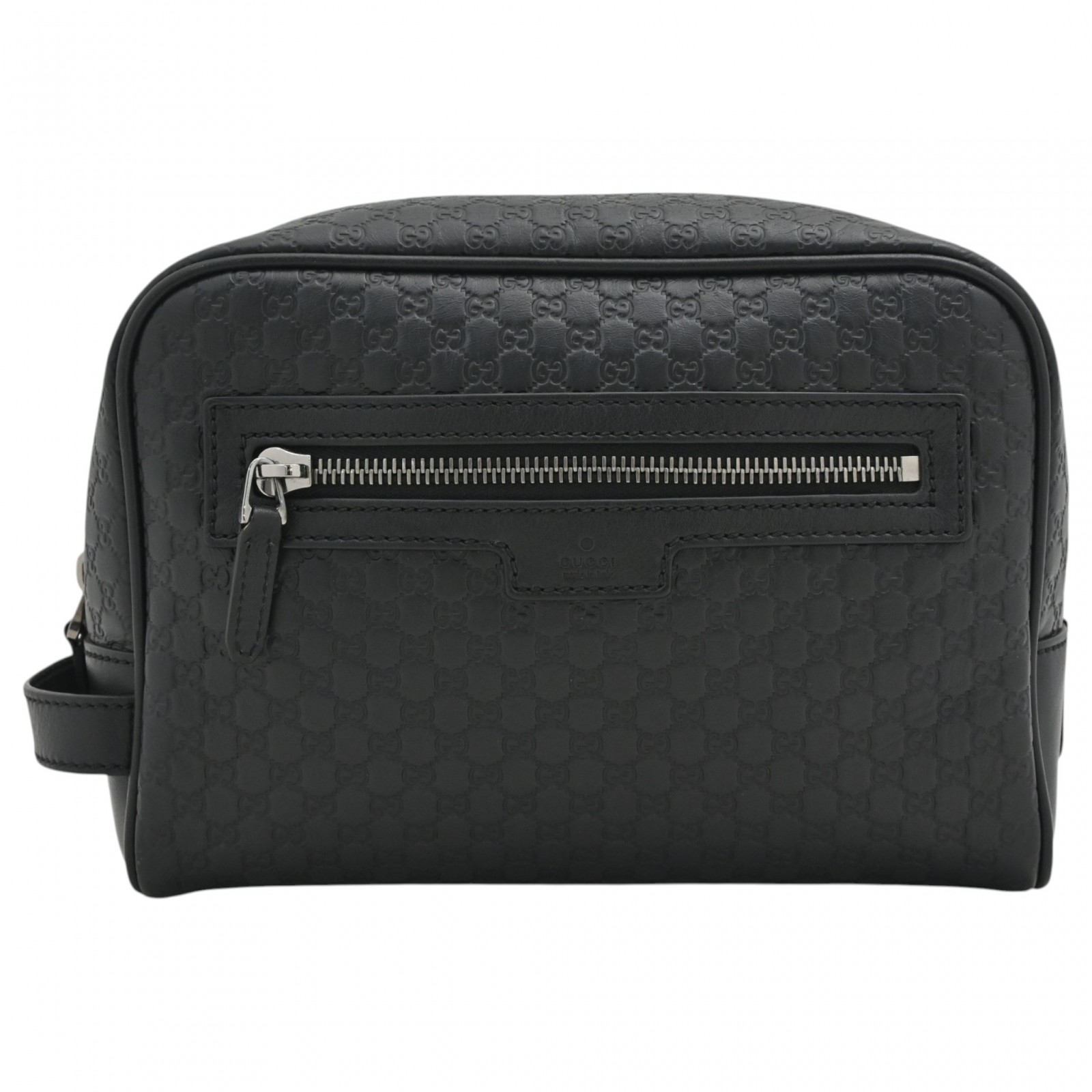 【中古】グッチ マイクログッチシマ セカンドバッグ GGロゴ ブラック シルバー金具 Aランク gu7937gg｜BRAND OSAKA 店 45,435円