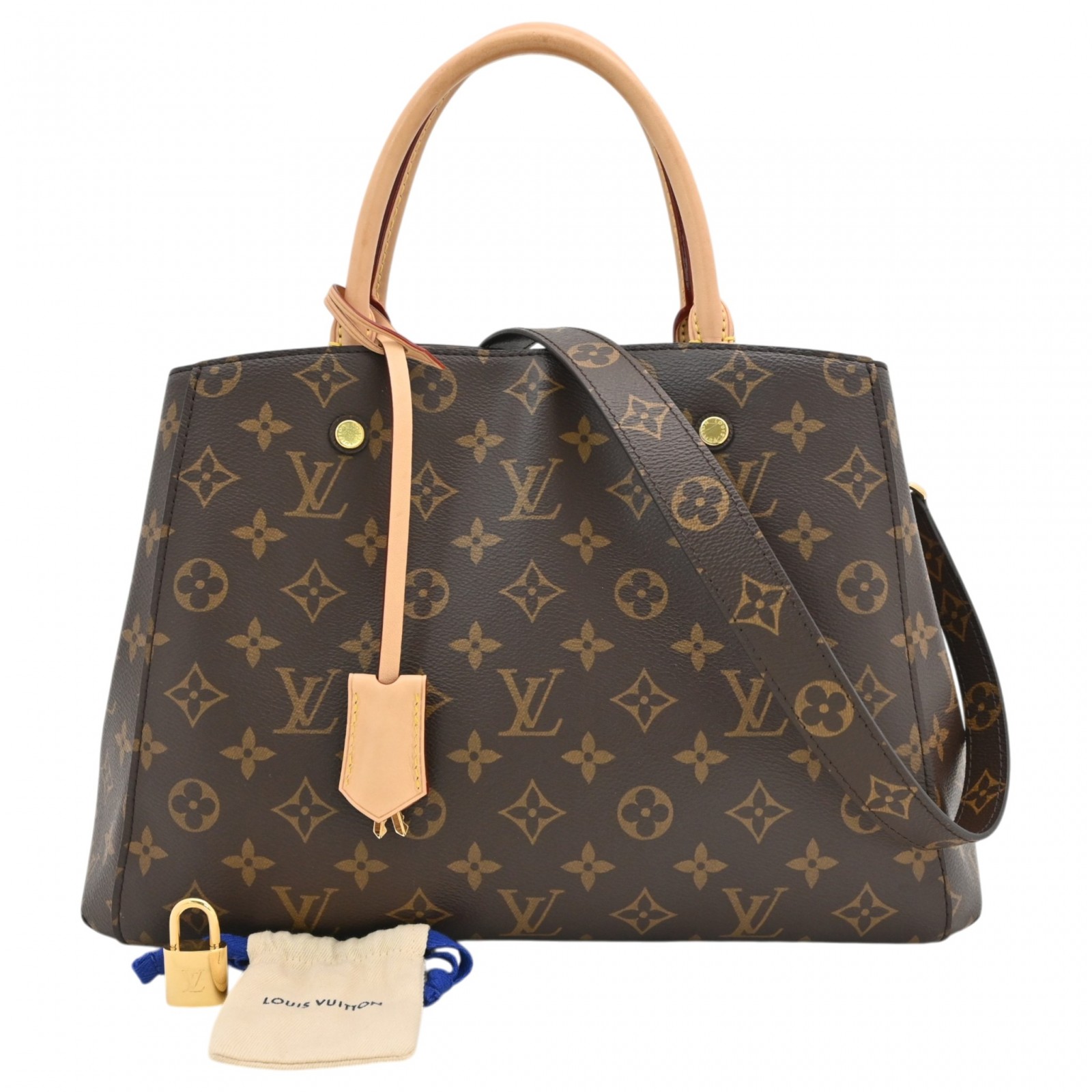 【中古】ルイヴィトン モノグラム モンテーニュMM 2way ハンドバック ゴールド金具 A位置づける lv87209kk