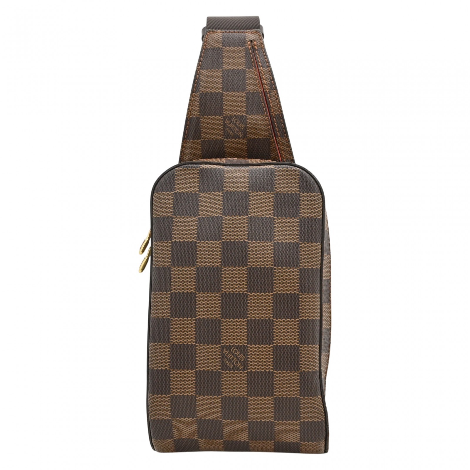 【中古】ルイヴィトン ダミエ ジェロニモス ボディバッグ ブラウン ゴールド金具 Aランク lv6469vv|BRAND OSAKA 店