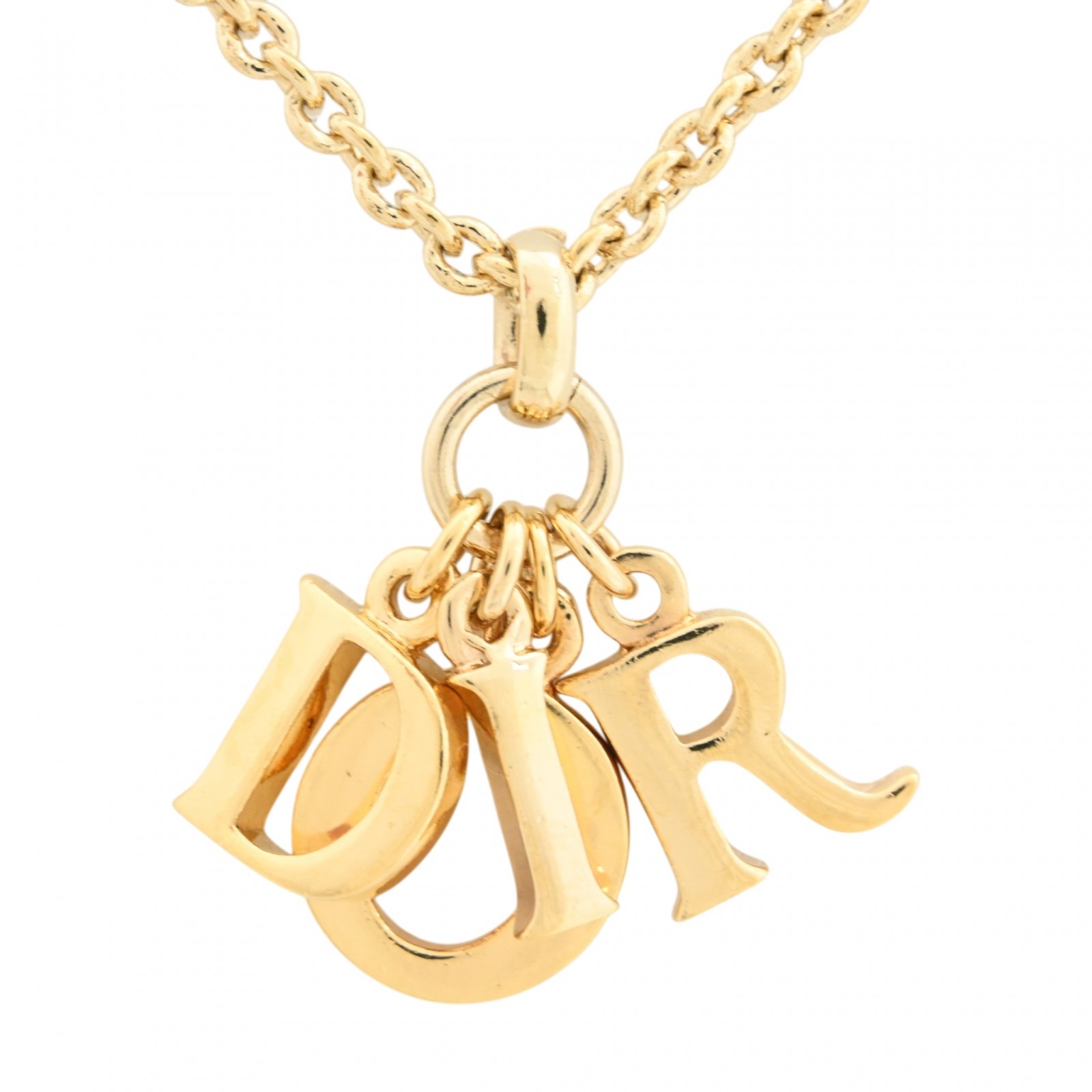 【中古】ディオール ネックレス Dior ロゴ チェーン アクセサリー Aランク di6612gh｜BRAND OSAKA 店